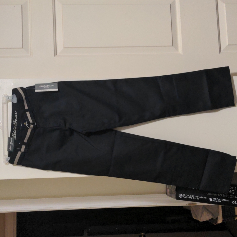 Eddie Bauer Boys size 14 straight fit pants with belt